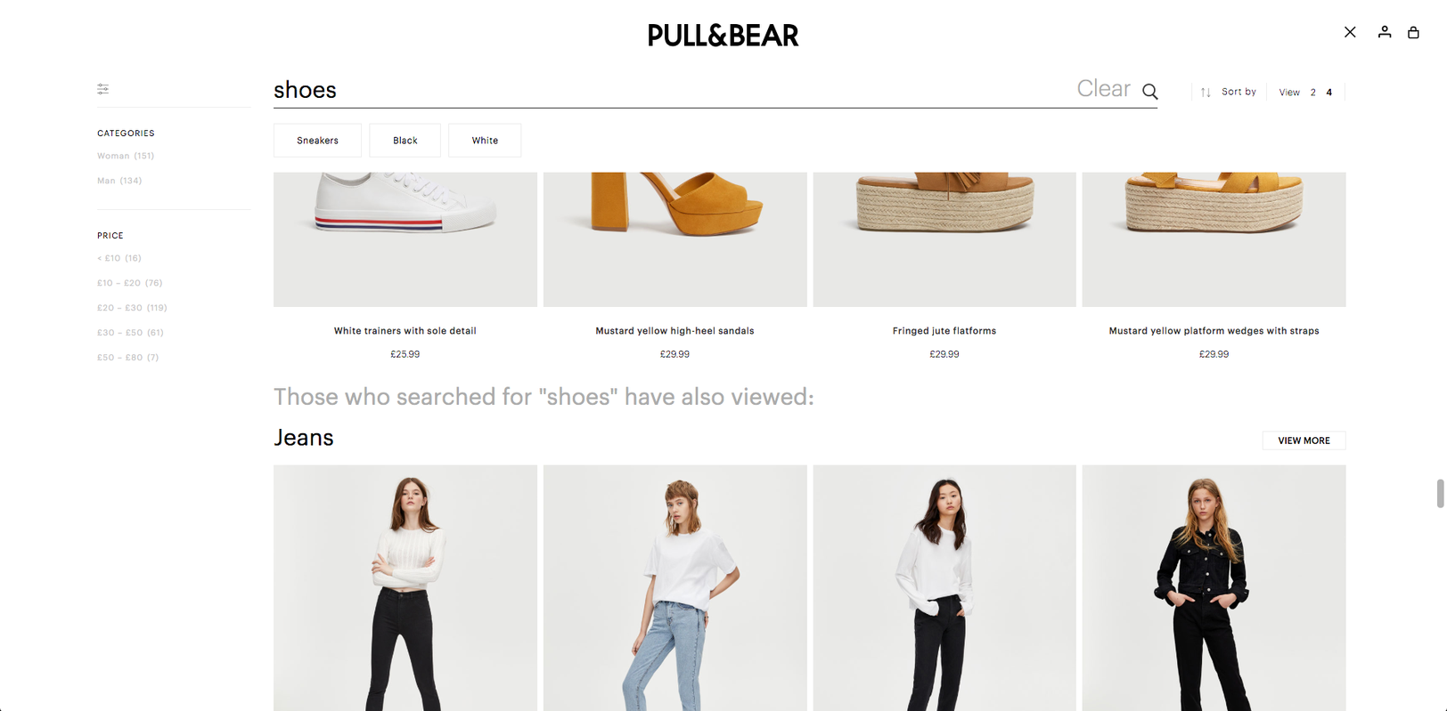 Next Queries appearing after scrolling through 12 rows in Pull&Bear